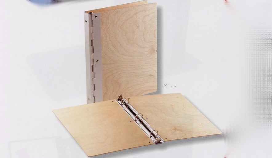 Wood with Metal Hinge Binder Letter Size